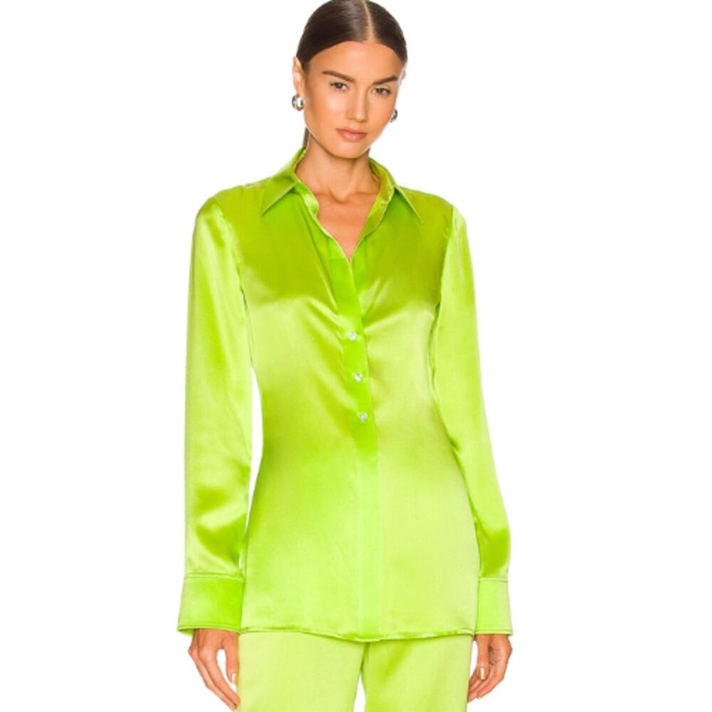 Alexander Wang Slim Shirt in Glowstick NWT Size XS